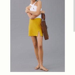 NWT! Anthropologie Maeve Slim Micro Mini Skirt